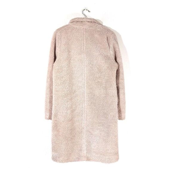 ZADIG and VOLTAIRE Mint Teddy Coat Judo Faux Sherpa Tan Brown 90s Minimal Small - Picture 6 of 11